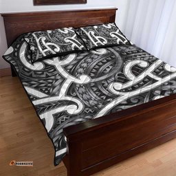 Aotearoa Maori Kowhaiwhai Quilt Bed Set Kiwikiwi Puhoro and Patiki LT9