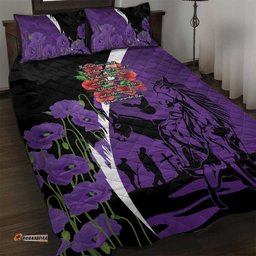 Australia ANZAC Day Quilt Bed Set Animals of War - Lest We Forget LT7