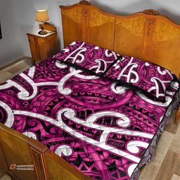 Aotearoa Maori Kowhaiwhai Quilt Bed Set Mawhero Puhoro and Patiki LT9