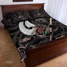 Aotearoa Hei Matau Quilt Bed Set Haka Kiwi Mix Maori Mangopare LT14