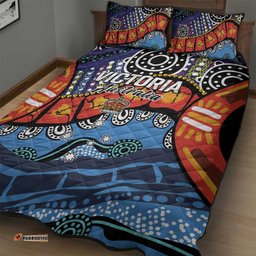Australia Victoria State Quilt Bed Set Peace and Prosperity LT9