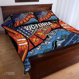 Australia Victoria State Quilt Bed Set Peace and Prosperity LT9