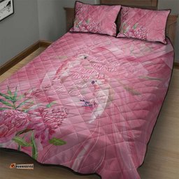 Australia Breast Cancer Awareness Quilt Bed Set Think Pink Cockatoos Ribbon LT14