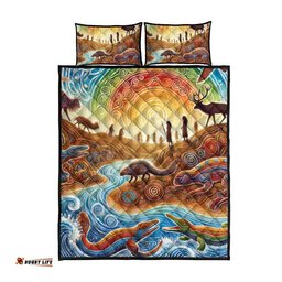 Aboriginal Dreamtime Animals Stories Quilt Bed Set LT9