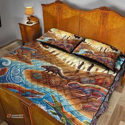 Aboriginal Dreamtime Animals Stories Quilt Bed Set LT9