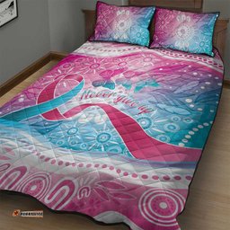 Australia Hereditary Cancer Awareness Quilt Bed Set Never Give Up LT05