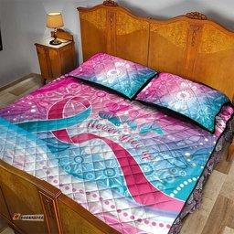 Australia Hereditary Cancer Awareness Quilt Bed Set Never Give Up LT05