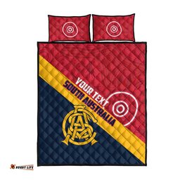 Custom South Australia Cricket Quilt Bed Set Go Champions - Aboriginal Art LT14