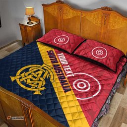 Custom South Australia Cricket Quilt Bed Set Go Champions - Aboriginal Art LT14