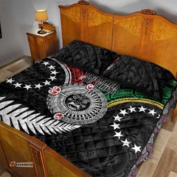 Aotearoa and Cook Islands Mo Te Tiriti Quilt Bed Set New Zealand Honour The Treaty Ake!Ake!Ake! LT9