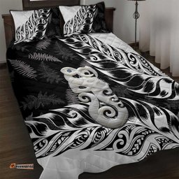 Aotearoa Manaia NZ Maori Silver Fern Quilt Bed Set LT14