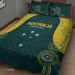 Australia Cricket Quilt Bed Set Aussies Champions LT01