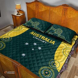 Australia Cricket Quilt Bed Set Aussies Champions LT01