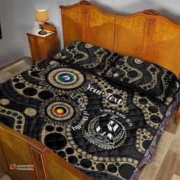 Collingwood NAIDOC Week 2026 Personalised Quilt Bed Set 50 Years of Deadly Aboriginal Art LT14