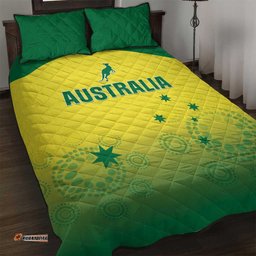 Australia Cricket Quilt Bed Set Go Champions Aussies LT05