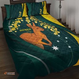 Australia Day Quilt Bed Set Kangaroo National Color LT7