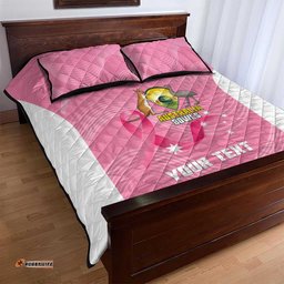 Custom Bowls Australia Breast Cancer Quilt Bed Set Pink Ribbon Aussie Map With Kangaroo Emu LT14