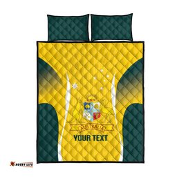 Custom Australia Cricket Quilt Bed Set Go Champions Aussie LT14