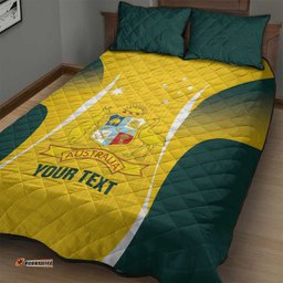 Custom Australia Cricket Quilt Bed Set Go Champions Aussie LT14