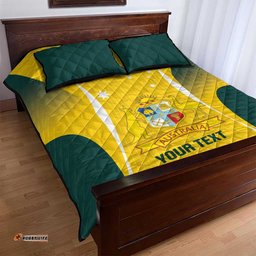 Custom Australia Cricket Quilt Bed Set Go Champions Aussie LT14