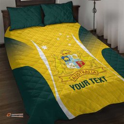 Custom Australia Cricket Quilt Bed Set Go Champions Aussie LT14
