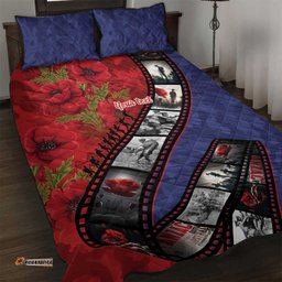 Personalised ANZAC Spirit 1915-2026 Filmstrip Tribute Quilt Bed Set Lest We Forget 25 April LT9