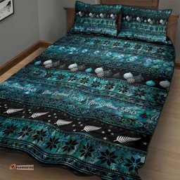 New Zealand Darts Christmas Quilt Bed Set Merry Xmas Aotearoa Maori Paua Shell LT14