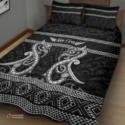Kia Ora New Zealand Quilt Bed Set Maori Language Week Pango Taniko Motif LT14