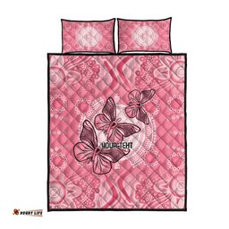 Personalized Pink Butterfly Spirit Quilt Bed Set Australias Breast Cancer Awareness LT9