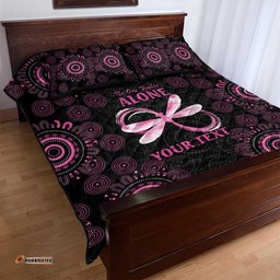 Personalized Pink Dragonfly Aboriginal of Hope Quilt Bed Set Australias Breast Cancer Awareness LT9