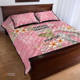 Personalised Galah Cockatoo Fighting in Pink Quilt Bed Set Australian Breast Cancer Spirit LT9