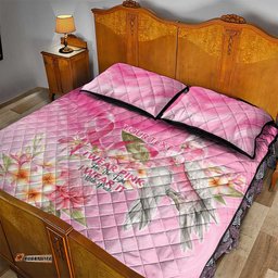 Personalised I Wear Pink For The Fight Quilt Bed Set Australian Breast Cancer Spirit LT9