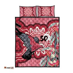 Personalised Australia Galah NAIDOC Week 2026 Quilt Bed Set 50 Years of Deadly Aboriginal Art LT14
