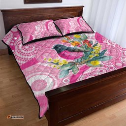 Pink Robin Aboriginal Inspired Quilt Bed Set LT9