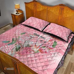 Personalised Galah Cockatoo Eucalyptus Flowers Quilt Bed Set Australian Breast Cancer Spirit LT9
