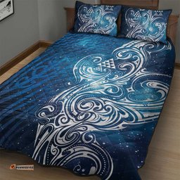Matariki Galaxy Quilt Bed Set Maori Taniko Pattern LT9