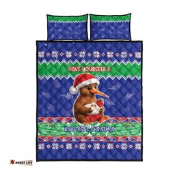New Zealand Christmas Quilt Bed Set Have Yourself A Kiwi-tastic Christmas LT05