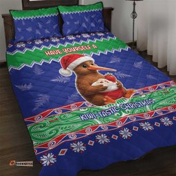 New Zealand Christmas Quilt Bed Set Have Yourself A Kiwi-tastic Christmas LT05