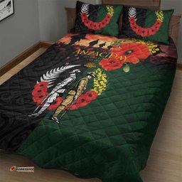 New Zealand and Australia ANZAC Day Quilt Bed Set Lest We Forget Indigenous and Maori Pattern LT03