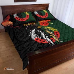 New Zealand and Australia ANZAC Day Quilt Bed Set Lest We Forget Indigenous and Maori Pattern LT03