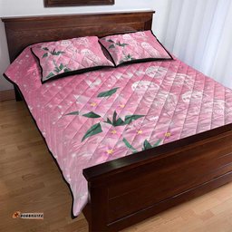 Personalised Pink Boronia of Hope Quilt Bed Set Australias Fight Against Breast Cancer LT9