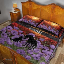 Personalised ANZAC Day Quilt Bed Set Remembering the Animals of War LT19