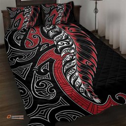 Koru Fern New Zealand Quilt Bed Set Maori Tribal Pattern LT9