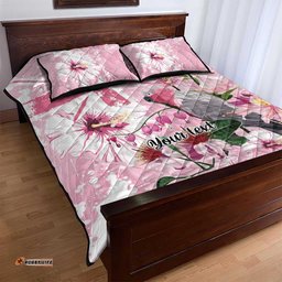 Personalised Australia Day Quilt Bed Set Pink Parrot Bird Opal Art LT9
