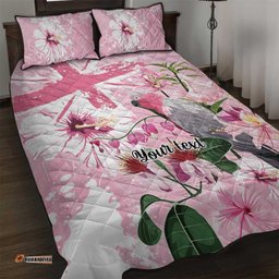 Personalised Australia Day Quilt Bed Set Pink Parrot Bird Opal Art LT9