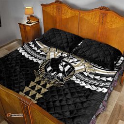 Personalized Collingwood Magpies Quilt Bed Set Polynesian Tribal Pattern Heritage Football TS04