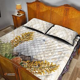 Australia Little Corella Quilt Bed Set Cacatua Sanguinea Western Grevillea Aboriginal Art LT14
