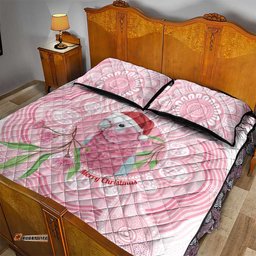 Funny Pink Galah Australia Christmas Quilt Bed Set Eucalyptus Blossoms Aboriginal Art LT14