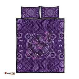 Purple Butterfly Spirit Quilt Bed Set Australian Epilepsy Awareness LT9