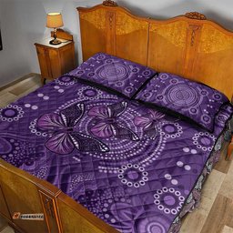 Purple Butterfly Spirit Quilt Bed Set Australian Epilepsy Awareness LT9